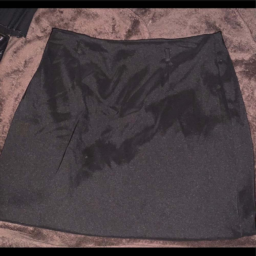 Plain black skirt